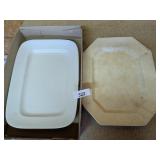 (2) Ironstone Platters