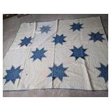 Vintage Handmade Star Pattern Quilt