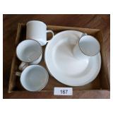 Modern Enamelware Plates & Cups