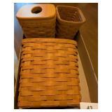 (3) Longaberger Baskets