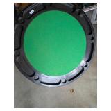 Metal Leg & Plastic Top Circle Poker Table