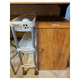 Plastic Rolling Organizer & Night Stand