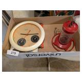 Weather Gauges, Hummingbird Feeder & Other