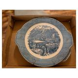 (2) Vintage Plates w/ Wall Hangers &