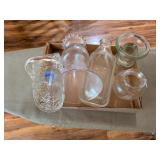 Assorted Clear Glass Vases, +