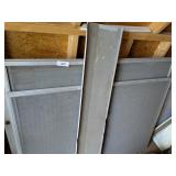 Assorted Metal, Screens + Storm Door & Other