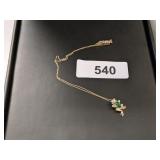 (1) Necklace pendant marked 10K A/C,**