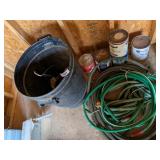 Trash Can No Lid, Hoses & Paint