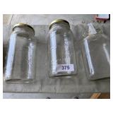 Half Gallon Glass Jar w/ Lid + Other Jars
