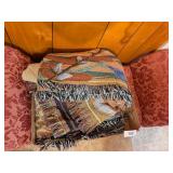Woven Religious Throw & Woven Frog Throw