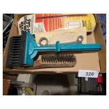 Assorted Wire Brushes, Wrench & Other