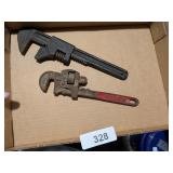 (2) Pipe Wrenches - One says Germany