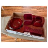 Assorted Red Vases