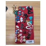 Assortment of Costume Jewelry Earrings