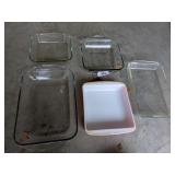 (2) Pyrex & (2) Anchor Hocking Casseroles