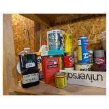 Assorted Paints, Stains, Spray Paint, +