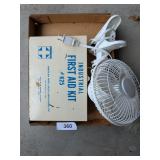 Metal First Aid Kit & Small Fan