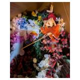 Artificial Flowers & Scarecrow Decor