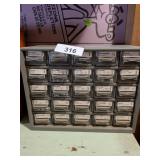 Plastic Organizer w/ Contents