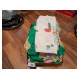 Quilt Top w/ Some Double Knits, Vintage Napkins,