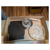 Anchor Hocking Clear Pressed Glass Ashtray +