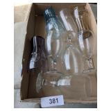 Wine Glasses & (3) Coca-Cola Glasses