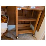 Wooden Microwave Cart
