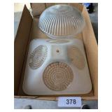 (2) Glass Light Shades