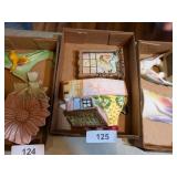 (2) Vintage Wall Pockets & Vintage Light Cover