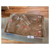 Coca-Cola Glass Pitcher w/ (3) Tall &