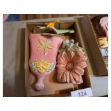 (3) Vintage Wall Pockets -**