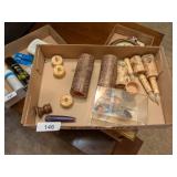 Wood Look Battery Op Candles &