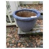 Heavy Glaze Clay Flower Pot