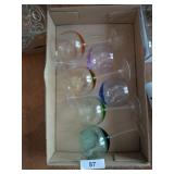 (6) Colorful Wine Goblets
