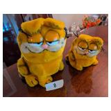 (2) Vintage Garfield Plush Toys