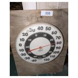 Ohio Outdoor Thermometer on Small Piece Plywood