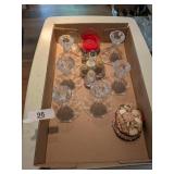Candle Holders, Small S/P & Seashell Ring Box