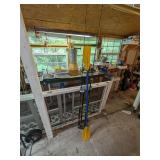(2) Rod & Reels, Holder & A Plastic Kayak Paddle