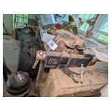 5-1/2' Bench Vise & A Smaller Vise Bench
