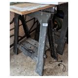 (2) Task Force Plastic Folding Sawhorses