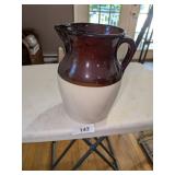 Large USA Stoneware Pitcher
