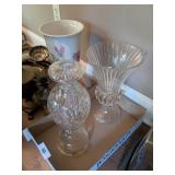(2) Heavy Crystal Decor Pcs.