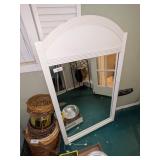 Wall Mirror White Plastic Frame