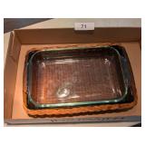 (2) Pyrex Casseroles