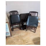 (2) TV Trays, (2) Folding Chairs &