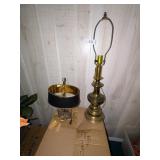 (2) Brass Lamps