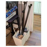 Black & Decker Iron, Curtain Rods & Magazine Rack