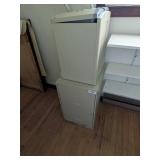 2 Drawer Metal File Cabinet