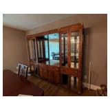 Thomasville 80's Contemporary China Hutch Unit