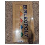 Bibleopoly Game + Glass Church Figurine